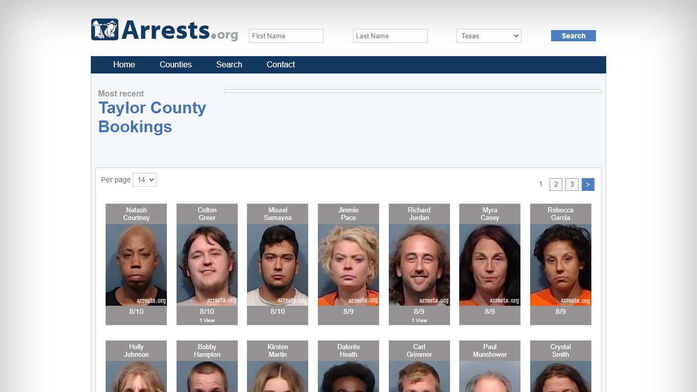 Taylor County Arrests and Inmate Search